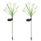 2 Pcs Solar Flowers LED Light Outdoor Garden Yard Stake Solar Flower Lights